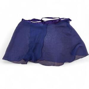 Y2K sheer purple ballet wrap skirt Sz. M
